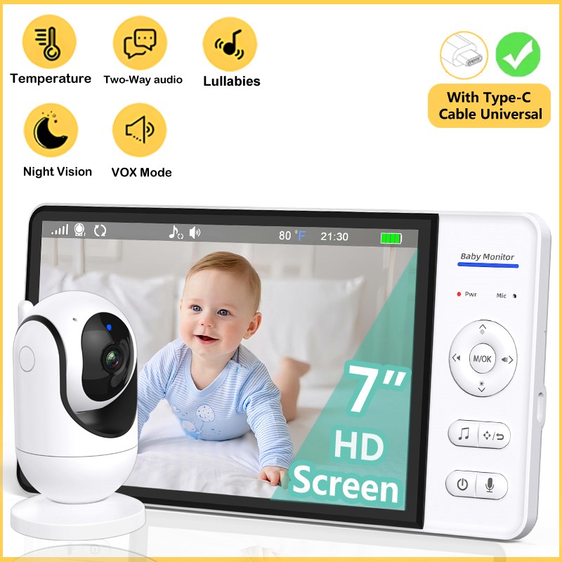 Baby Monitor Sensor - لا واي فاي 7 بوصة مراقبة