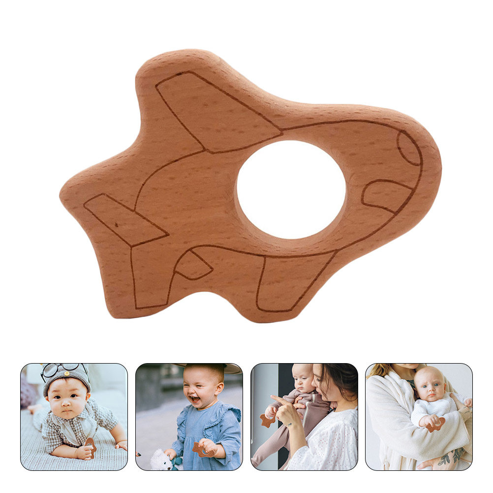 Baby Products Natural - قطعتان من عضاضات الأطفال على شكل