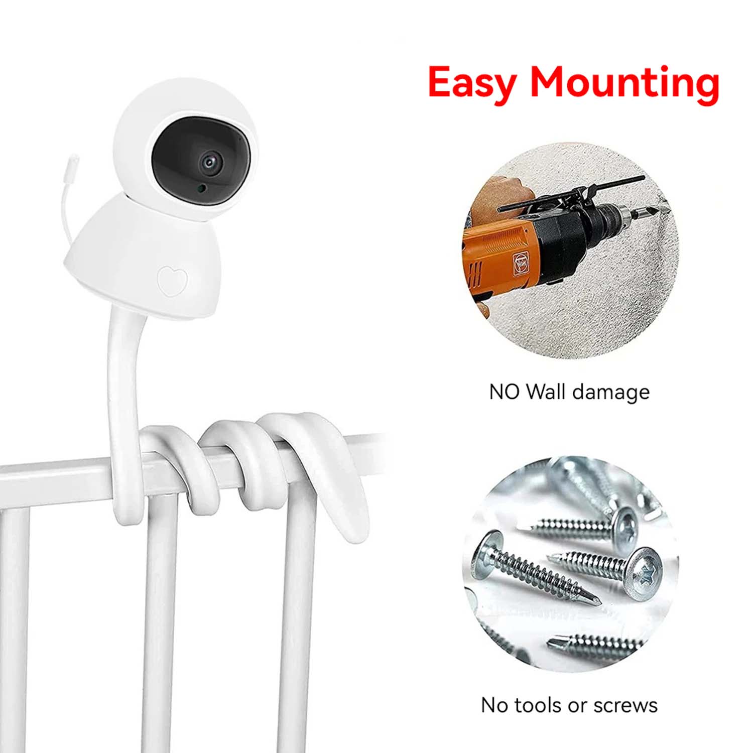 حامل كاميرا مراقبة الأطفال مرن - مراجعة Baby Monitor Sensor وسعره