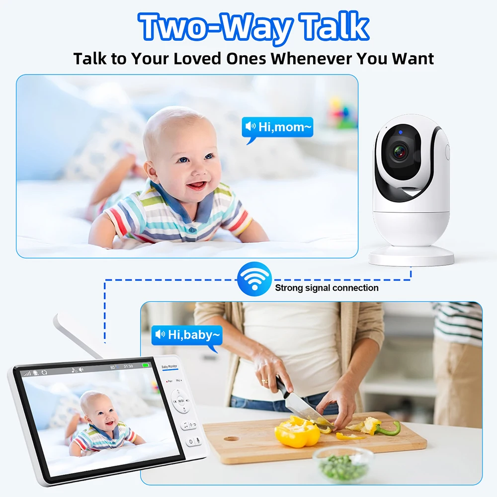 لا واي فاي 7 بوصة مراقبة الطفل - مراجعة Baby Monitor Sensor وسعره