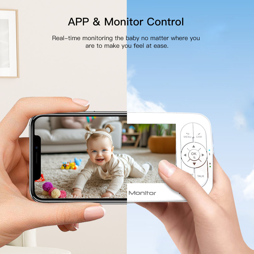 5 بوصة 2MP 1080P APP التحكم عن - مراجعة Baby Monitor Sensor وسعره