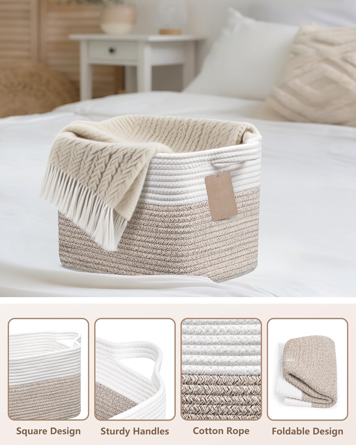 سلة تخزين صغيرة منسوجة، سلة من - مراجعة Baby Products Basket وسعره