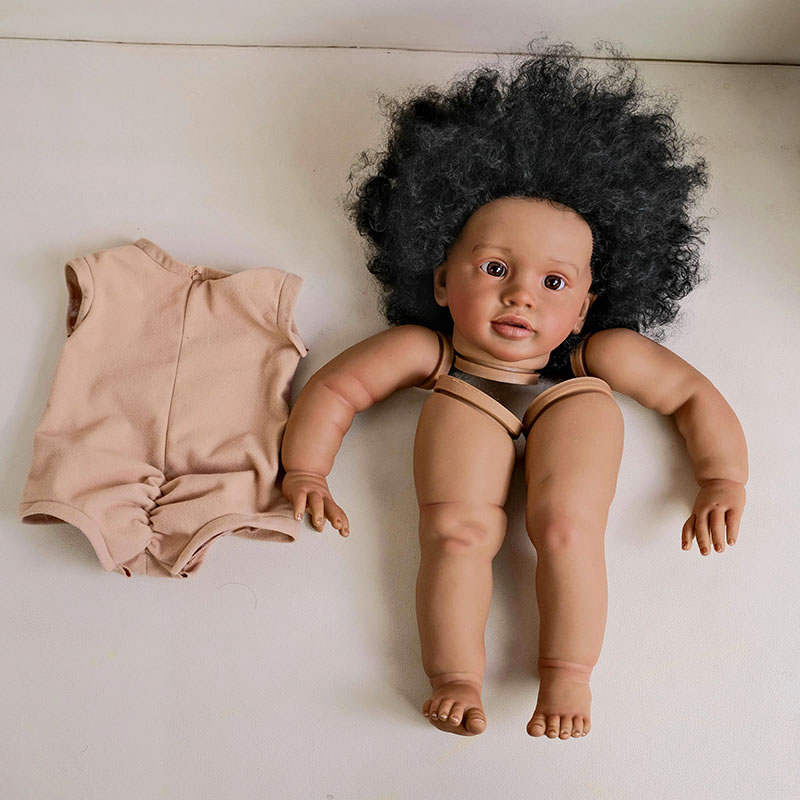 طقم دمية ريبورن بيبا بشرة داكن - مراجعة Baby Products For Curly Hair وسعره