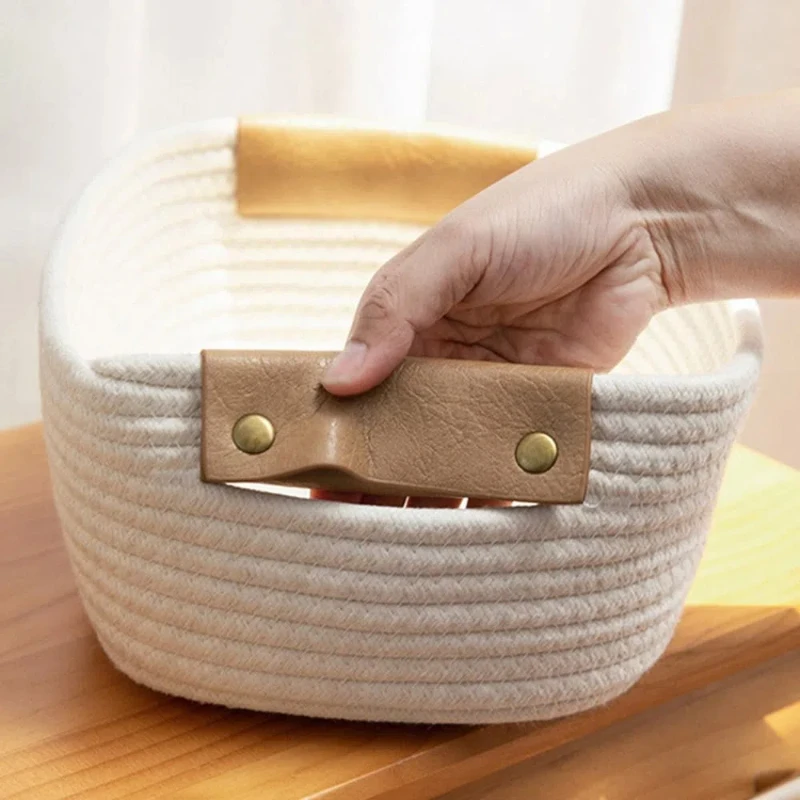 سلة تخزين مكتبية من حبل القطن  - مراجعة Baby Products Basket وسعره
